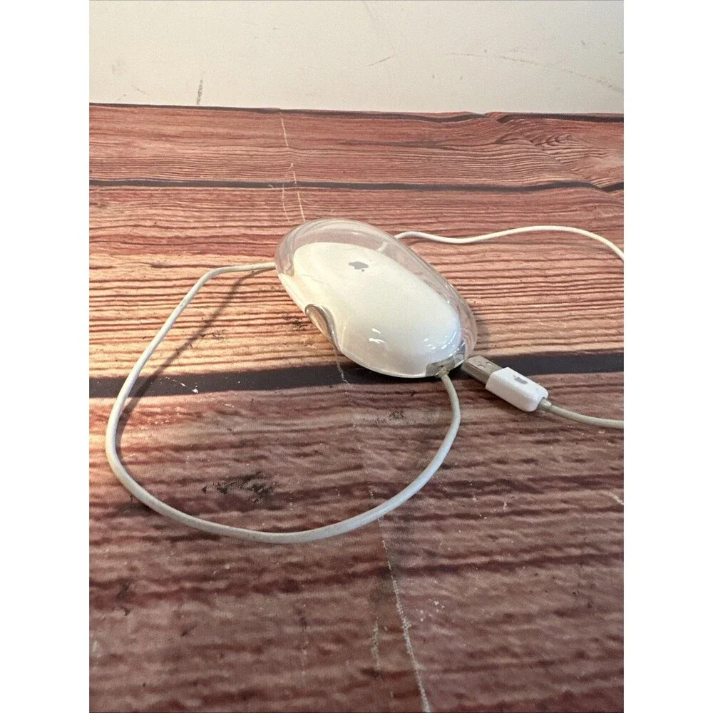 Genuine Apple Macintosh Pro Mouse M5769 White Solid USB Wired Optical